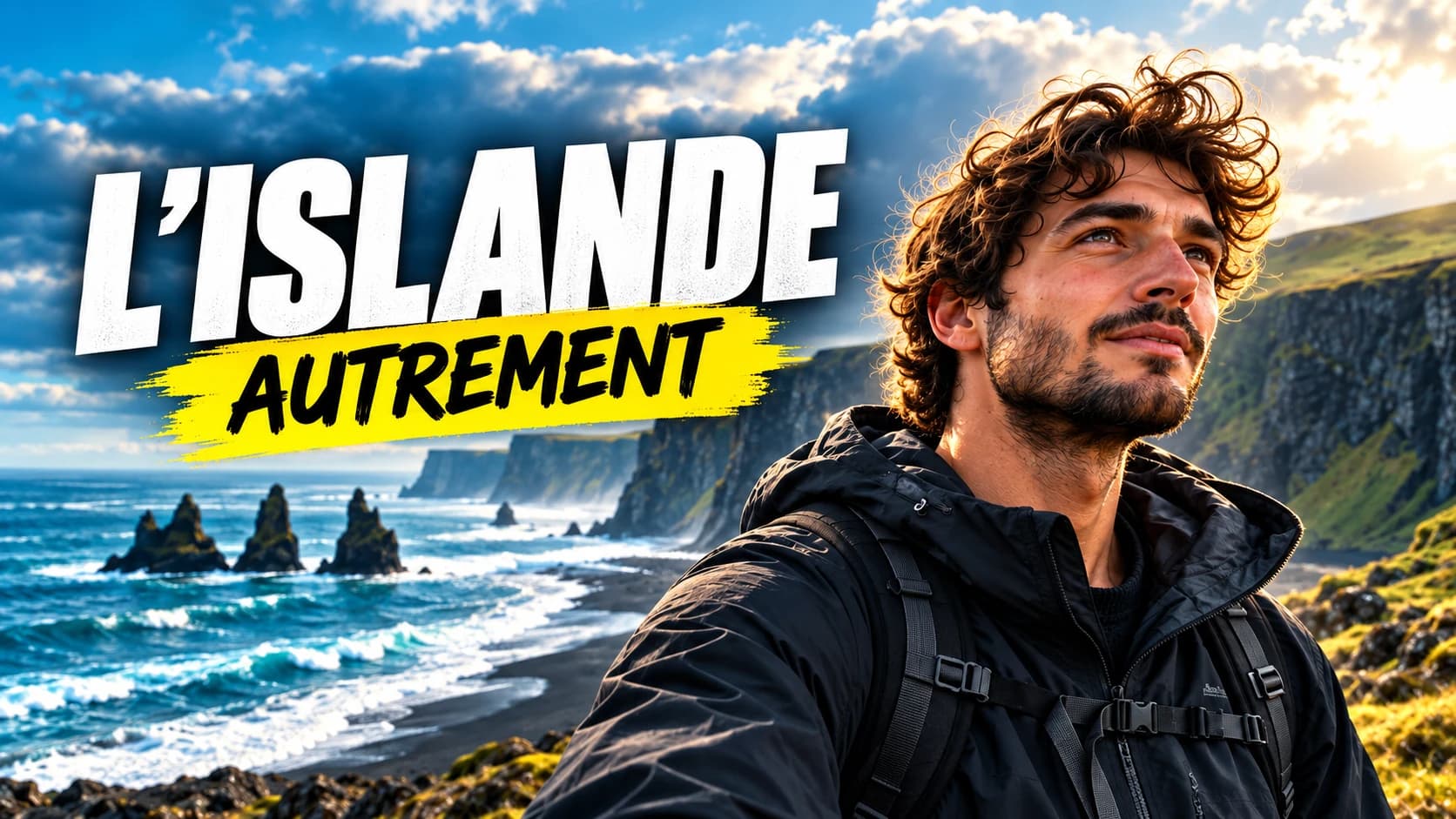 Illustrative thumbnail for a video about Iceland.